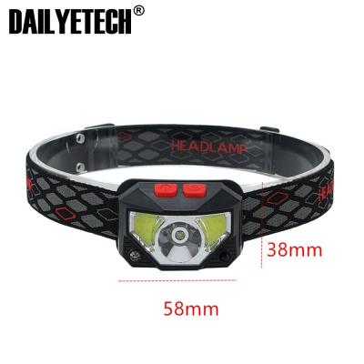 China Rechargeable Inductive Sensor LED Headlamp Camping Headlight Built In Battery Head Torch Lamp RED Fishing Light for sale