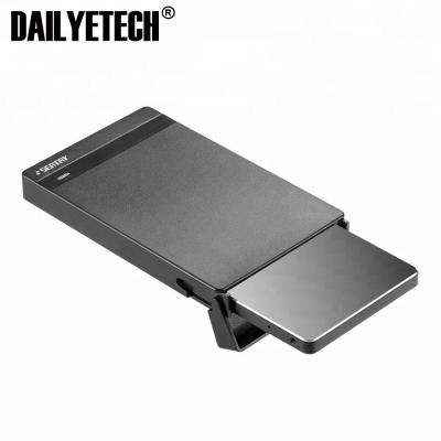 China DAILYETECH External Tool 2.5 HDD Enclosure 2.5 SATA 3 USB 3.0 Plastic Free SSD Enclosure HDD Case for sale