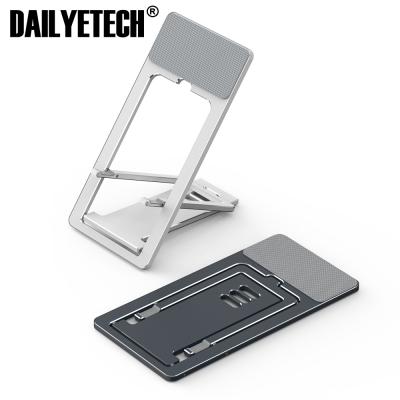 China Adjustable Adjustable Phone Stand Folding Ultra-thin Portable Aluminum Alloy Phone Stand For Phone/12inch Tablet Stand for sale