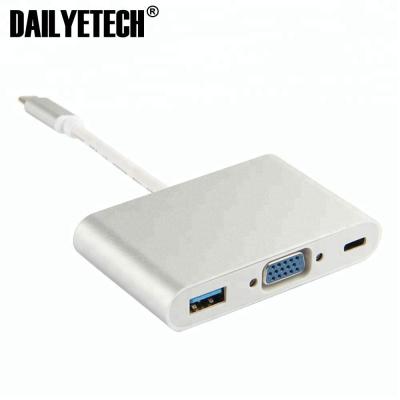 China COMPUTER USB 3.1 Type-C to HDTV VGA USB 3.0 Type C Converter Cable Adapter for Macbook by DAILYETECH for sale