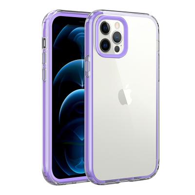 China Anti-fall Shockproof Hard Back Tpu Protective Phone Transparent Bumper Case For Iphone 12 For Iphone 11Pro Max Cases for sale