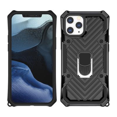 China Anti-fall Metal Kickstand Holder TPU Shockproof PC Armor Cell Phone Cases For iPhone 13 for sale