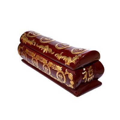 China Keep The Ashes 1m Hand Painted Gold High Quality Hot Selling Ceramic Casket for sale