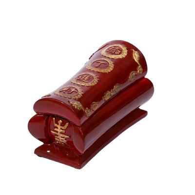 China Keep Ashes Golden Good Quality Adult Human Box Ceramic Coffin 29cm For Burial for sale