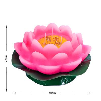 China China Offering Buddha Lamp China Premium Manufacturer High Quality Buddha Supplies 40CM Lotus Candle for sale