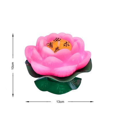 China Professional Manufacturer Excellent Quality 13CM Lotus Offering Buddha Candle Lamp For Burial for sale