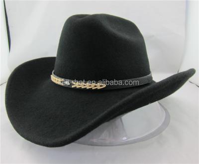 China Character Vintage Unisex 100% Wool Felt Old West Classic Cowboy Hat for sale