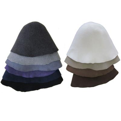 China Character Solid Color Wool Felt Hat Body Printed Felt Hat Body Hood Rocket Sunbonnet for sale