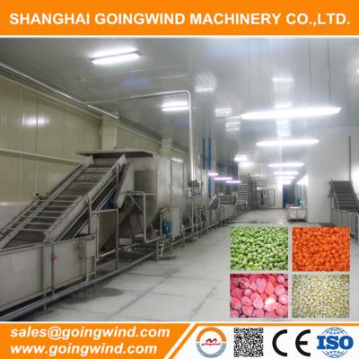 China Automatic frozen fruit and vegetable food production line cheap price strawberry raspberry blueberry processing installation automatic frozen machines for sale for sale