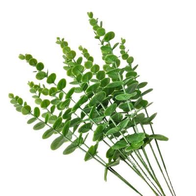 China New Style Natural Wedding Bouquet Touch Artificial Eucalyptus Leaves Eucalyptus Branch for sale