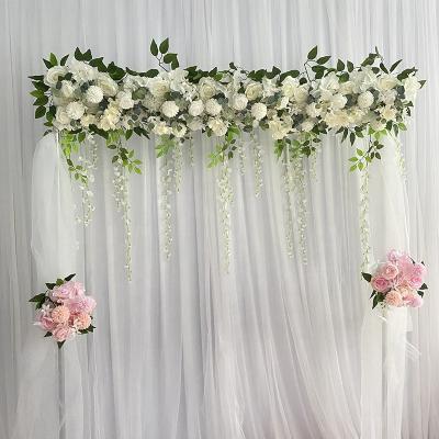 China natural contact wedding flower arrangement artificial flowers simulation flower road lead arch for sale