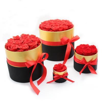 China Natural Touch Preserved Rose Flower Box For Valentine's Day Gift for sale