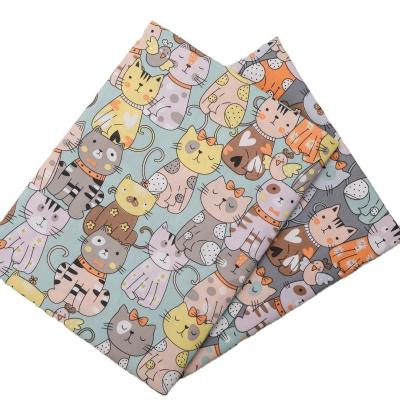 China Blackout 1.6 Meter Wide Cotton Printed Fabric Cat Design For Kids for sale