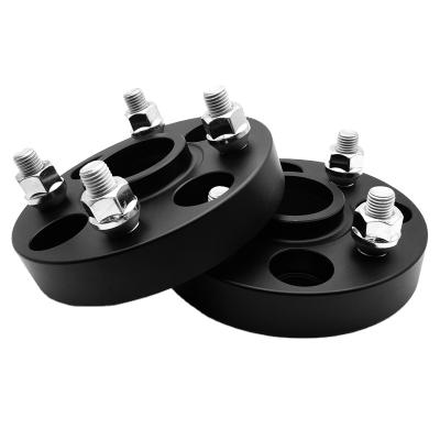 China Black Aluminum Wheel Spacer 25mm 4x100 To Center Rim Adapters For BMW e30 25mm 4x100 Hub Wheel Spacers 57.1 for sale