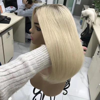 China Ombre Straight Blonde Color Qingdao Factory Human Hair Topper With Silk Base Human Handtied Fishnet Jewish Kosher Toupee For White for sale