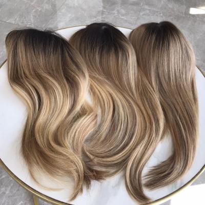 China Jewish Kosher Topper For Women Silk Base Natural Wave Fast Delivery Clip In Real Hair Scalp 6x7 7x8 8x9 Silk Bottom Hairpiece for sale