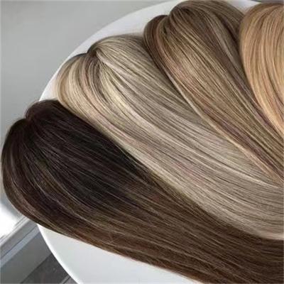 China Double Straight Wig Virgin Pulled Top Clip In Mono Base Hair Topper For Women Hair Thinning Hair Topper For White Monofilament for sale