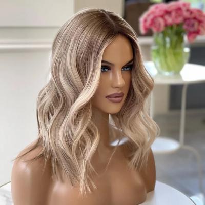 China Jewish Body Wave Wig With Kosher Raw Silk Low Blonde Color Hair PU Added Glueless Silk Top Wigs For Women for sale