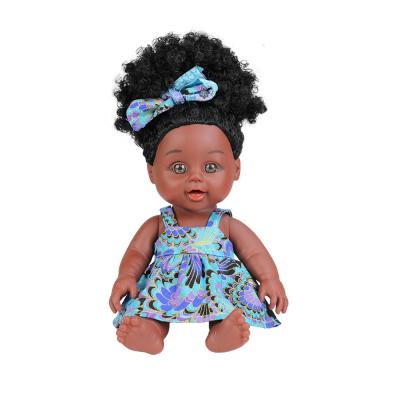 China Changeable Clothing 10 Inch Black Baby Doll - Reborn Baby Toy Plastic Black Craft Dolls Doll - Vinyl Doll Girls for sale