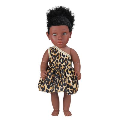 China 18 Inch Changeable African Black Girl Dressing Baby Dolls Realistic Baby Toys For Children for sale