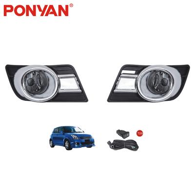 China Professional Manufacturer Car Fog Lights Metal Led Black Fog Lamp 12V For SUZUKI Swift 2007-2010 for sale