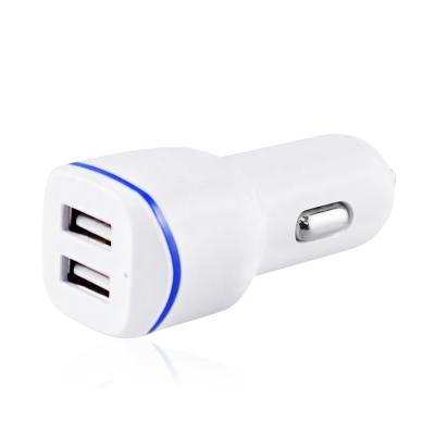 China 12-24V 2USB 2.1A Mobile Phone Car Charger With Micro Cable Android Car Charger for sale