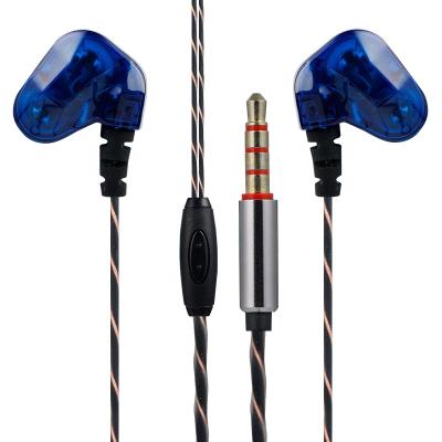 China In-Ear 3.5mm Jack Dual Driver Units In-Ear Headphone And Earphone for sale