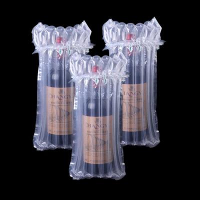 China Impact Resistance Plastic Air Column Bag Bubble Pad Wrap Bottle Packaging Protector Air Cushion Bag for sale