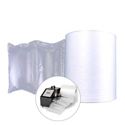 China Waterproof And Shockproof Material Inflatable Packing Air Pillow Film Roll Air Bubble Packing Air Bubble Cushioning Film for sale