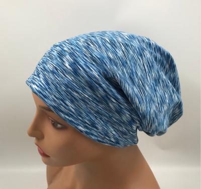 China Custom Double Layer Character Women And Men Hair Hood Sleep Cap Silk Sleep Cap For Hair Care for sale