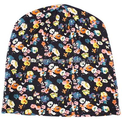 China JOINT Custom Logo Jersey Fabric Beanie Hat With Full Print for sale