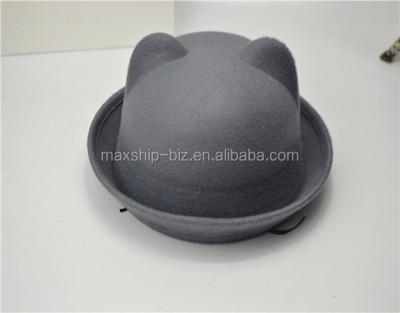 China New JOINT Felt Hats Cats Ears Design Wool Material Thrower Hat for sale