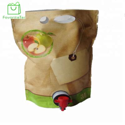 China Factory direct sale aseptic bag in box holder 1L 2L 3L 4L 5L with valve for sale