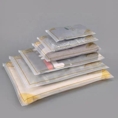 China Security Clothes Packaging Zip Lock Bags Swimwear Eva Eco Friendly Frosted Storage Bag Custom for sale