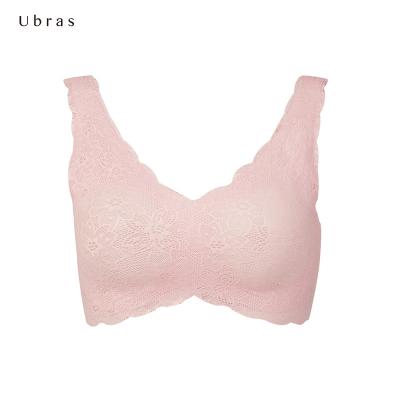 China High Grade Design LFBV V Style Lace Ubras Simple And Sexy Attractive Deep Women's Seamless Underwear Antibacterial for sale