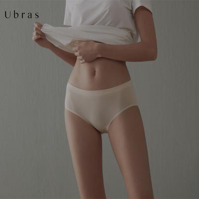 China UN23005 Hot Selling Antibacterial Traceless One Piece Solid Color Plus Size Comfortable Women's Panties for sale