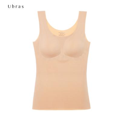 China Ubras CRVC QUICK DRY Wholesale All-matched Brain Fashionable Design Seamless Padded Women's Vest Bras for sale