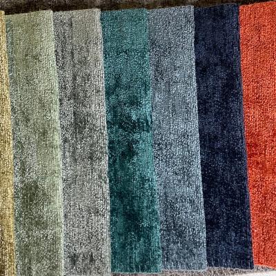 China Waterproof Customizable Polyester Chenille Upholstery Sofa Fabric Jacquard Piece Dyed Textile For Living Room Furniture Bag Cushion for sale