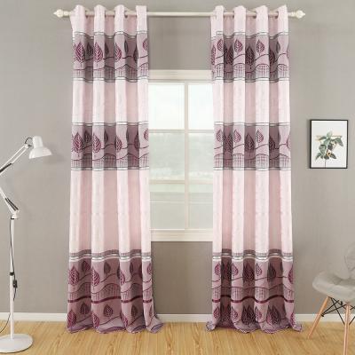 China Luxury Blackout Home Decor Blackout Jacquard Ready Made Curtain For Living Room for sale