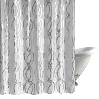 China 2019 Sustainable New Style Shower Curtain With Matching Window Curtain Bathroom Shower Panel for sale