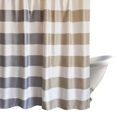 China Home And Hotel Use Bathroom Hookless Sustainable Cheap Shower Curtain for sale