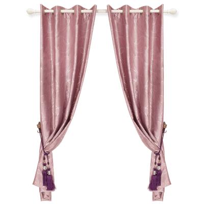 China Blackout European Style Aluminum Panel Fabric Curtain Luxury Amazon Supplier Curtain Manufacturer for sale