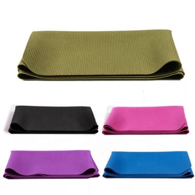 China 2021 New OEM Yoga Mat Customized Travel Color Non-slip Side Foldable Yoga Mat Folding Natural Rubber for sale