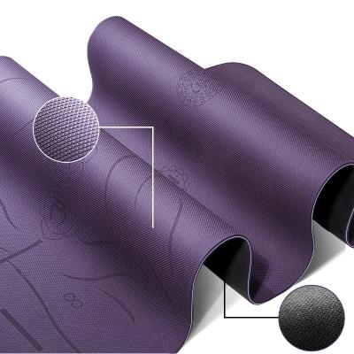 China Non-slip Attractive Design Competitive Price Fashion Strip Rubber Yoga Mat for sale