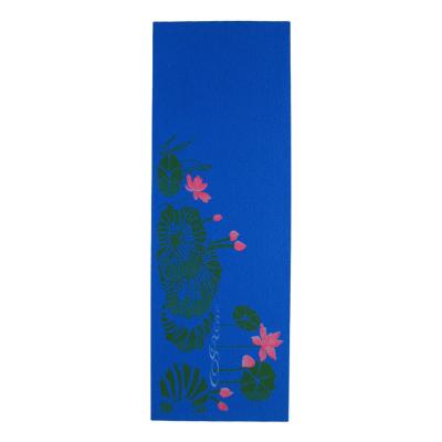 China Yoga Exercises MOWIN Travel Sports Custom Design Printed Foldable PVC Yoga Mat for sale