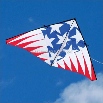 China Beautiful Polyester Flag Kite Advertising Diamond Kite Advertising Triangle Kite for sale