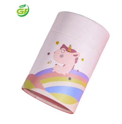 China Recycled Nice Material Design Elegant Decorative Noble Beautiful Round Chocolate Box Hardcover Book Cylinder Box Gift Sweet Milk Candy Tube Paper Box for sale