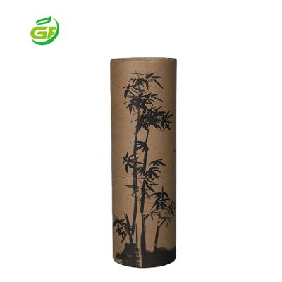 China Eco Friendly Recycled Materials Custom Design Packaging Paper Tube Tea Cardboard Brown Craft Newspapers Distribution Tour Tube Bath Bombs Packaging Cylinder Gift Box for sale