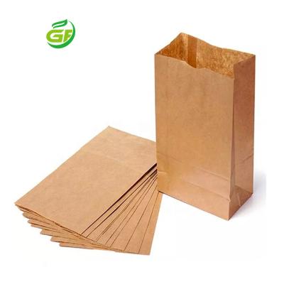 China Recycled Paper Bag Bread Bag Bread Bag Materials Without Handle White Catering Fast Food Craft Cheapest Paper Bag Recycled Custom Brown With Logo for sale