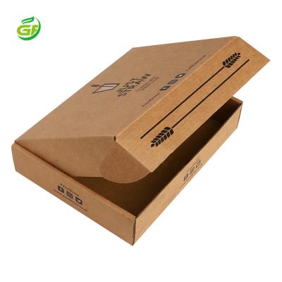 China Recycled Materials Custom Corrugated Mailer Boxes Wholesale Cosmetics Corrugated Box Flip Lid Gift Packaging Cardboard Corrugated Shipping Boxes for sale